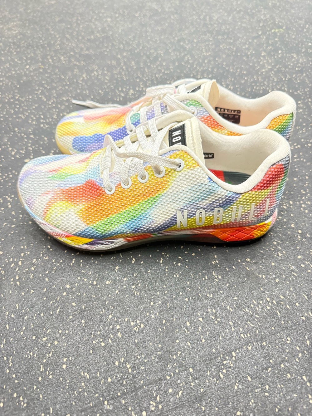 NOBULL Kids Multicolor Rainbow Mesh Sneakers